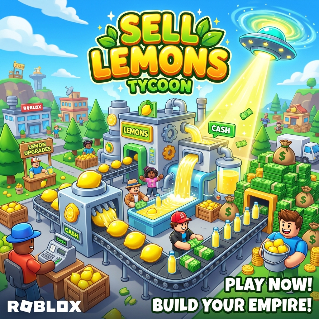Sell Lemons Roblox Tycoon Factory Scene